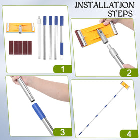 Aoiaute pole sander ideal for ceilings and walls, aiding efficient prep
