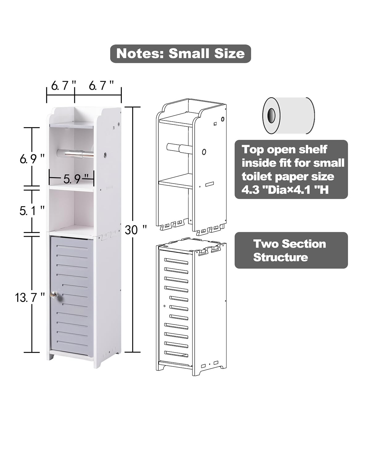 AOJEZOR back-hole wall mount design saves space and simplifies installation.