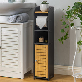 AOJEZOR toilet-paper-storage 3-shelves waterproof PVC keeps essentials dry and organized