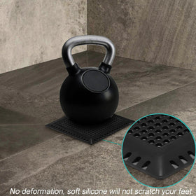 Aojuxix dense holes drain cover capturing hair and debris while water flows freely