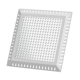 Aojuxix shower drain hair catcher close-up with durable stainless steel and silicone rim.