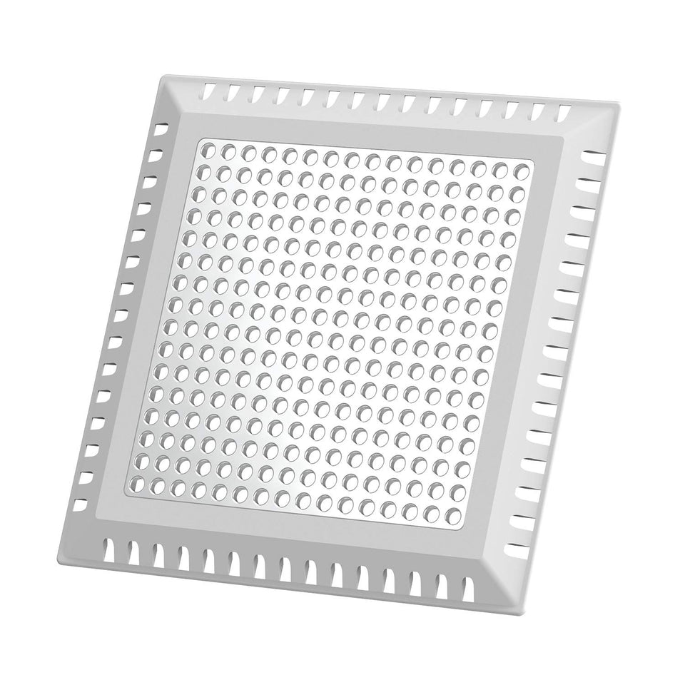 Aojuxix shower drain hair catcher close-up with durable stainless steel and silicone rim.
