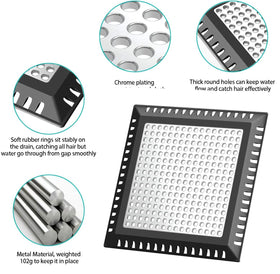 Aojuxix stainless steel hair catcher highlights durability to resist rust and deformation.