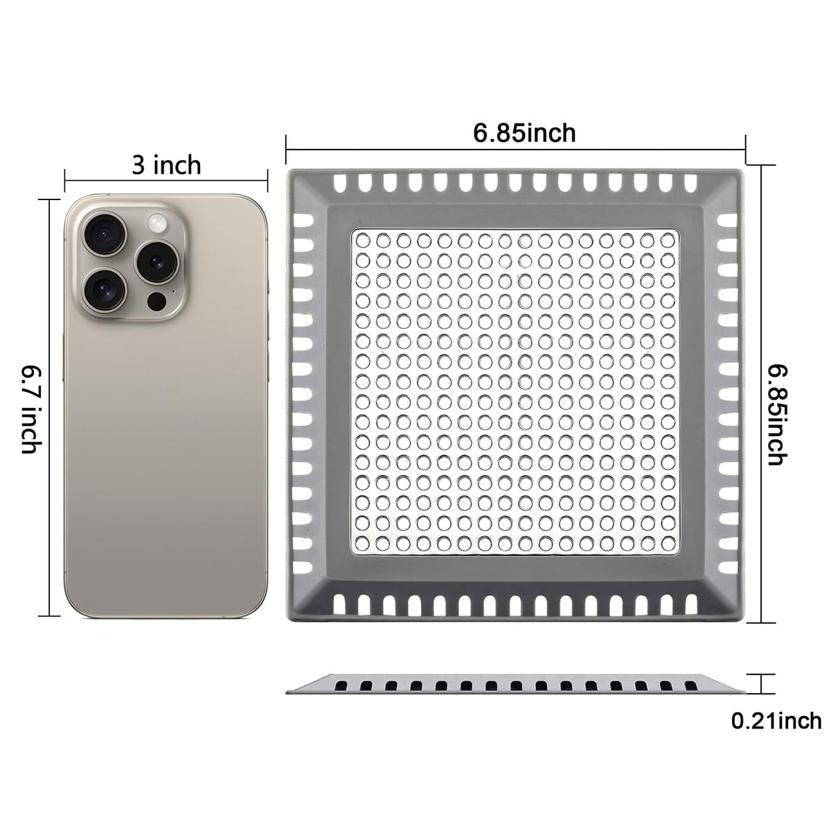 Aojuxix stainless steel frame close-up shows durability and secure placement.