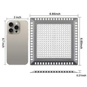 Aojuxix stainless steel frame close-up shows durability and secure placement.