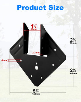AOKLIT 13-gauge hurricane tie provides strong hold for timber rafters