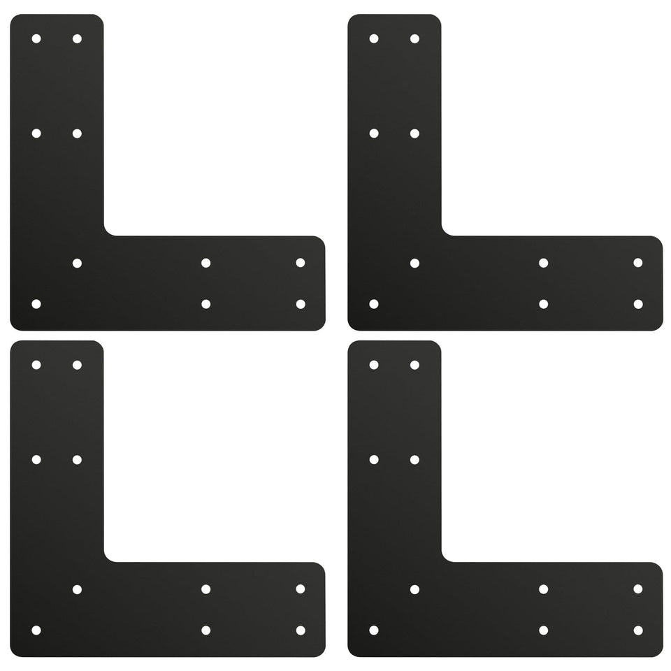 AOKLIT post-to-beam L-shape connector provides sturdy outdoor frame support.