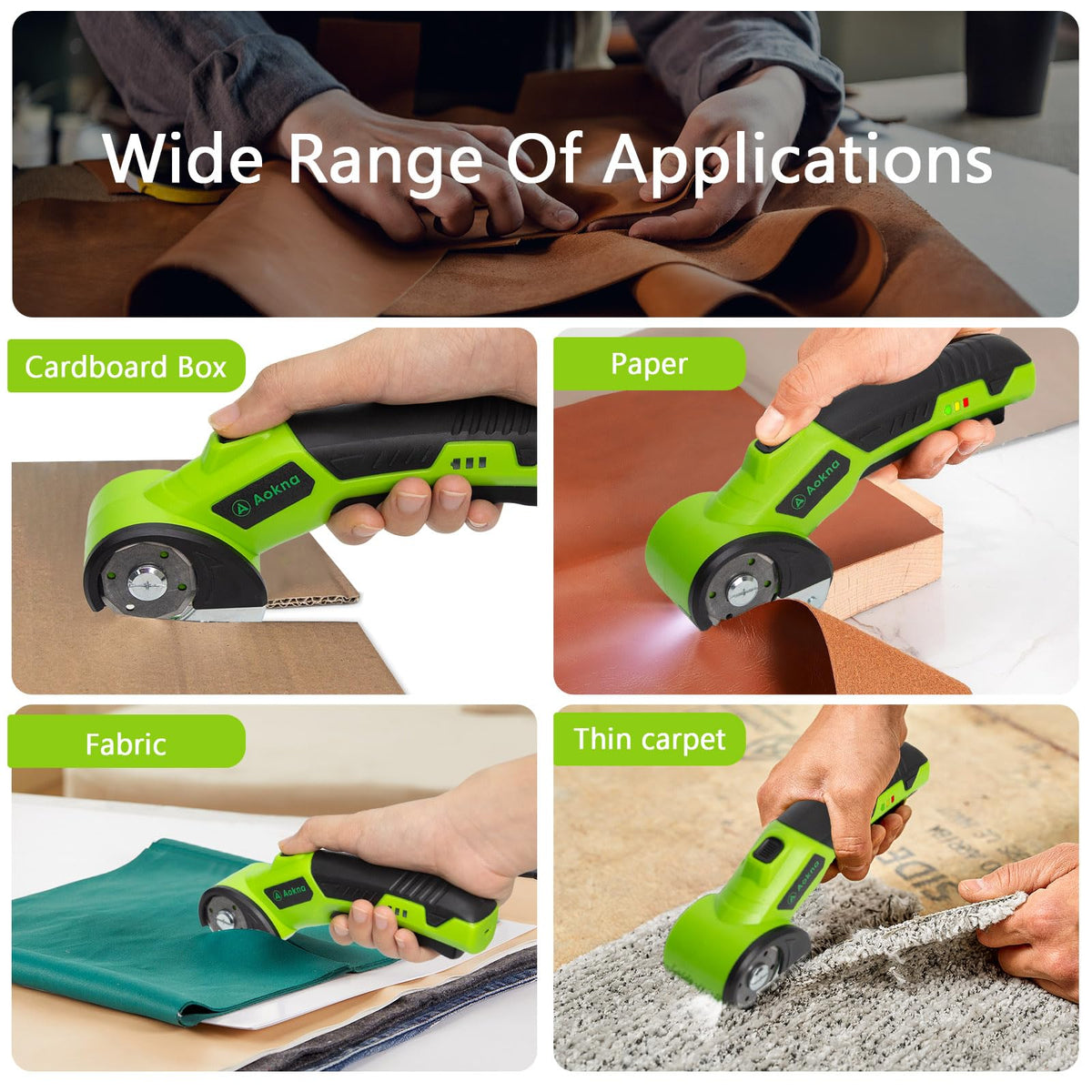 Aokna safety lock and ergonomic handle reduce fatigue