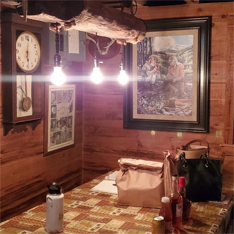 Aokpsrt black finish vintage pendant light adding industrial style.