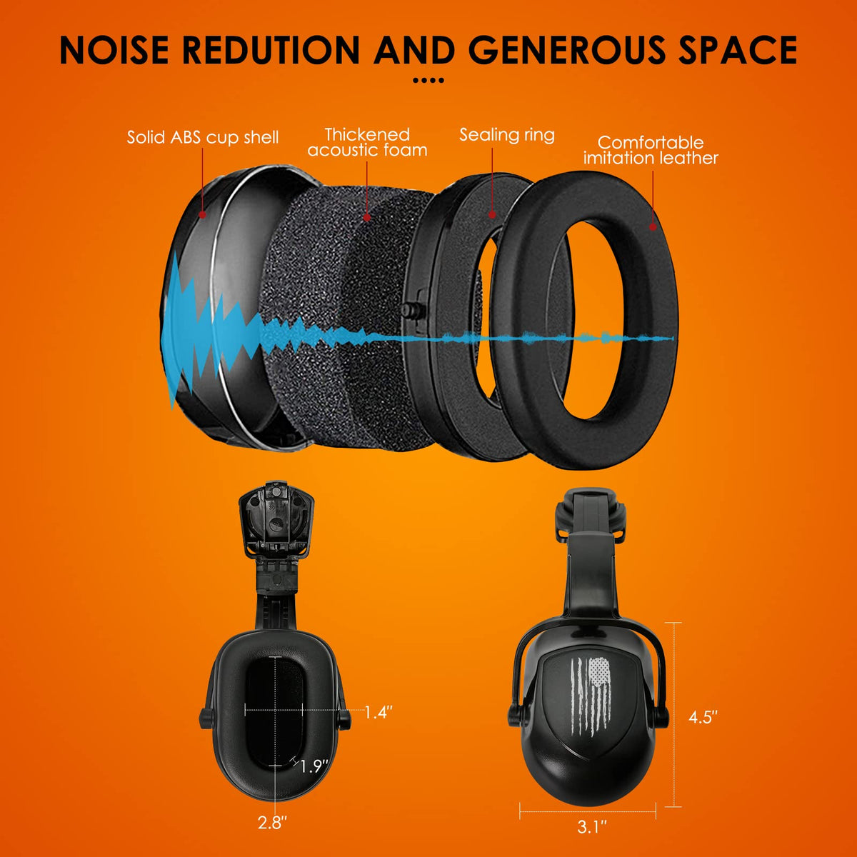 Aolamegs adjustable earcups adapt to different head sizes for a secure fit.