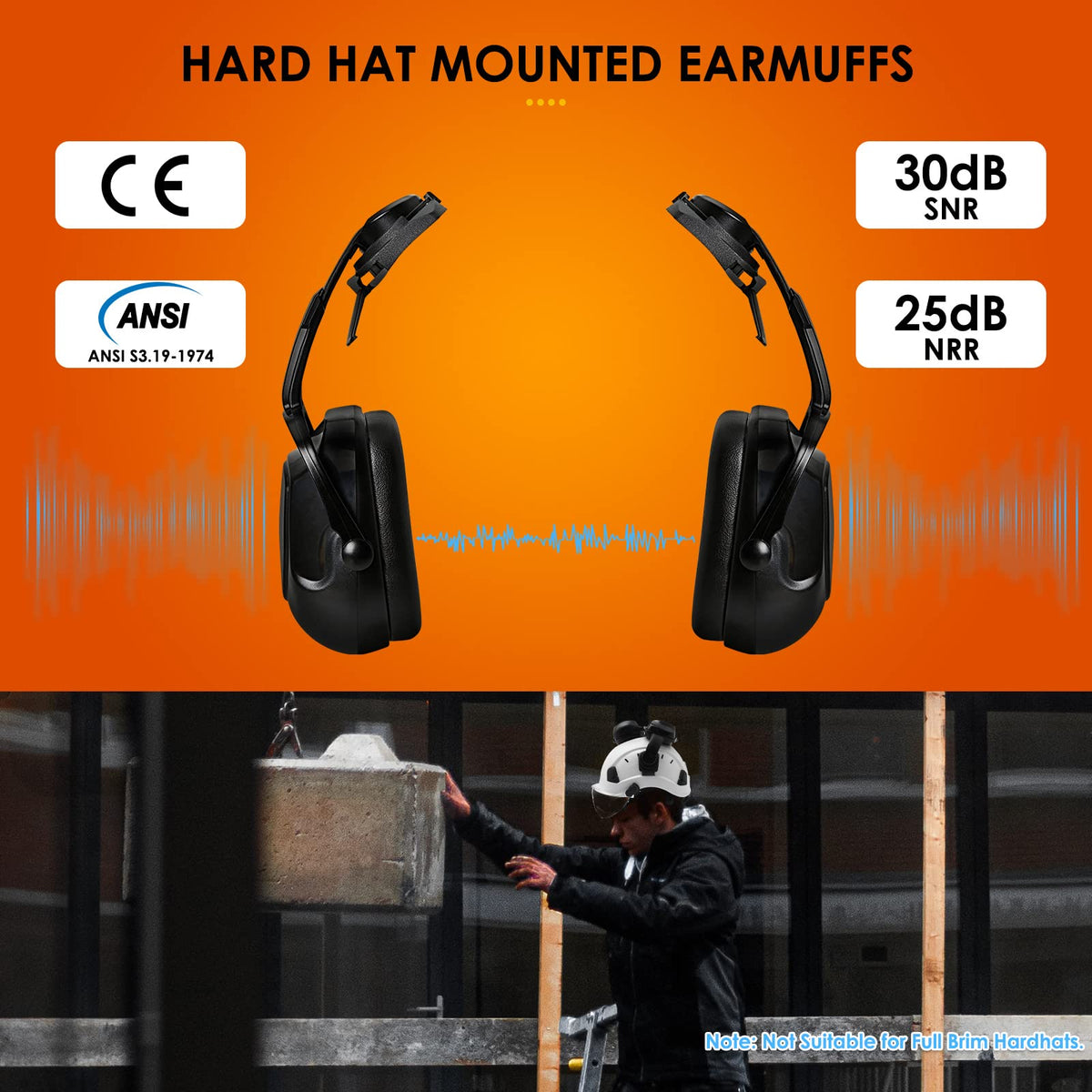 Aolamegs earmuffs inner foam breathable design offers comfort for long wear.