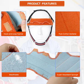 Aolamegs hardhat sweatband four-point compatibility for secure fit.