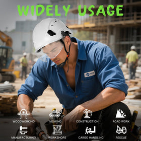 AOLAMEGS helmet suitable for both indoor and outdoor trades