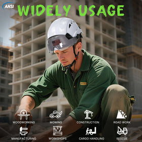 Aolamegs smoke visor protects eyes in bright conditions.