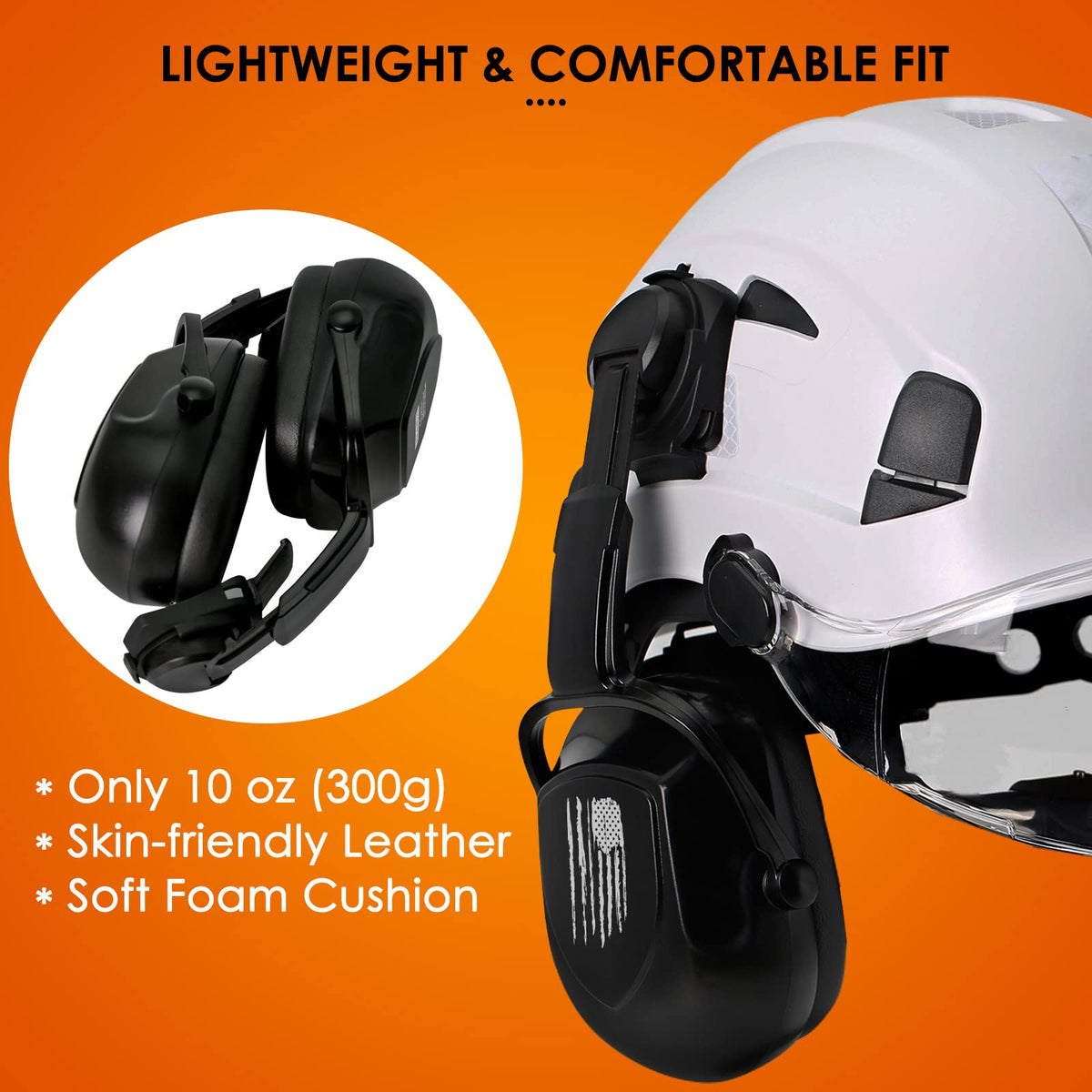 Aolamegs earmuffs deliver all-day wearability during construction tasks.