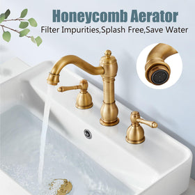 Aolemi antique brass faucet body showing classic European styling for a refined look.