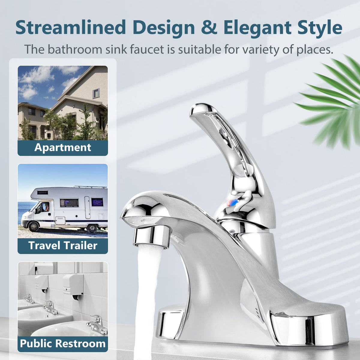 Aolemi Arc faucet showing quick-install hardware for easy DIY installation.