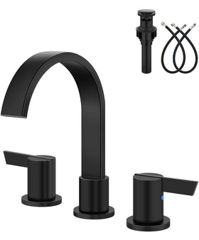 Aolemi 3-hole 8-inch waterfall faucet with smooth water flow
