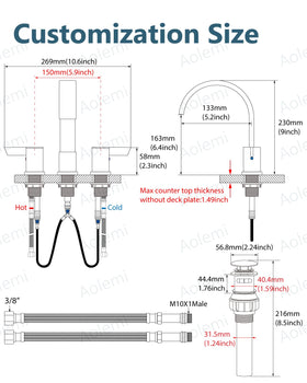Aolemi SUS304 stainless steel finish resists corrosion