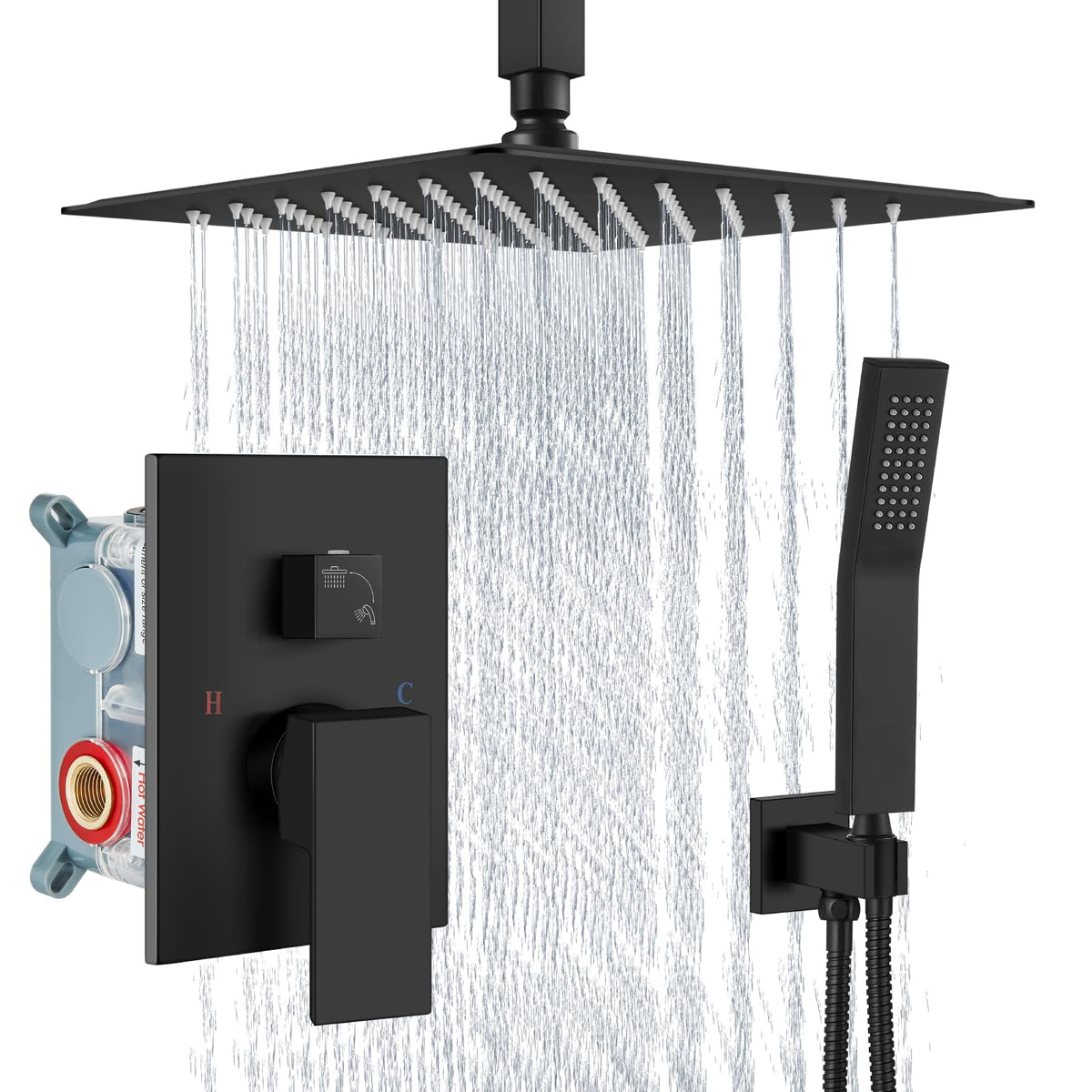 Aolemi 12-inch ceiling shower head delivers immersive rainfall for a spa-like shower