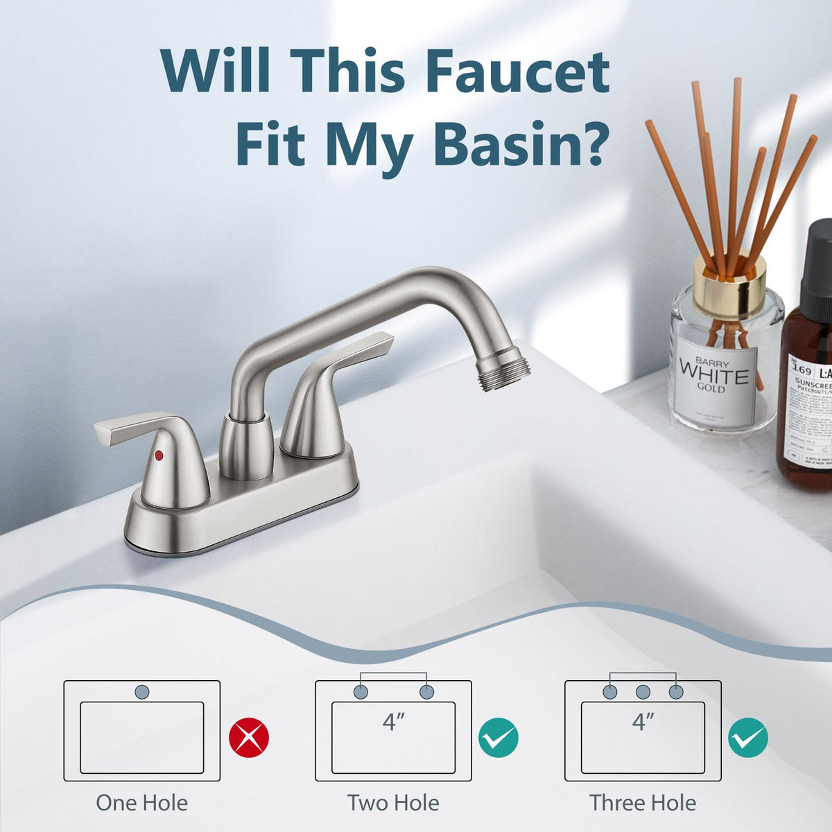 Aolemi dual-handle design enables precise hot and cold water control