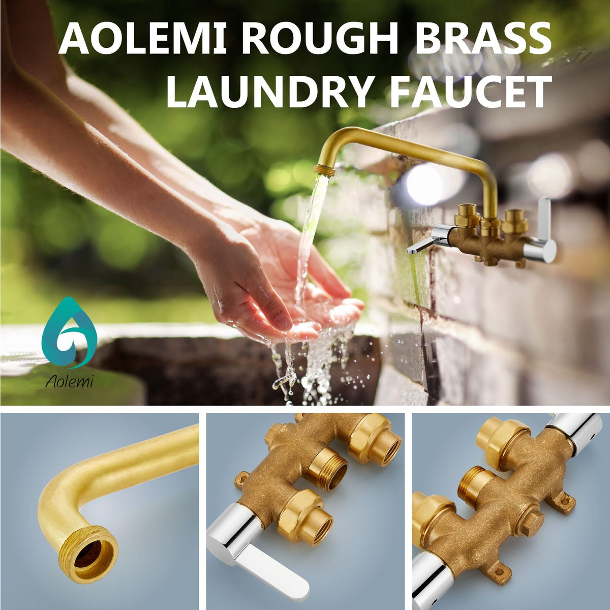 Aolemi dual-handle setup ensures easy hot and cold control.