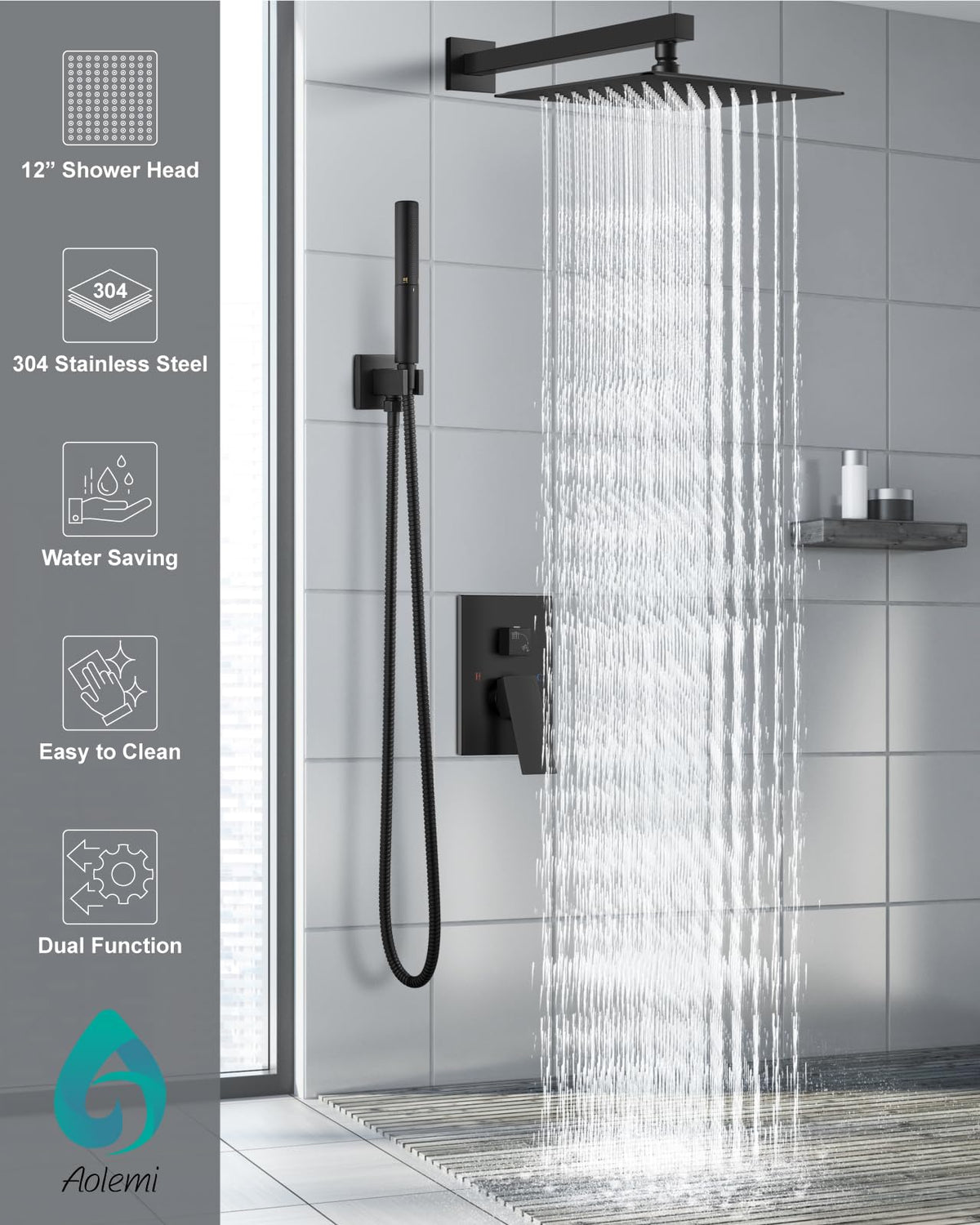Aolemi handheld sprayer with twist-switch for versatile cleaning