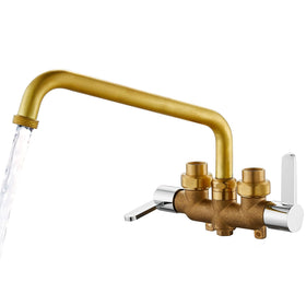Aolemi laundry sink faucet brass body handles tough laundry tasks with durability.