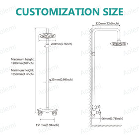 Dual-handle controls provide precise hot and cold water adjustment.