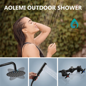 Aolemi handheld sprayer in action for versatile outdoor cleaning.