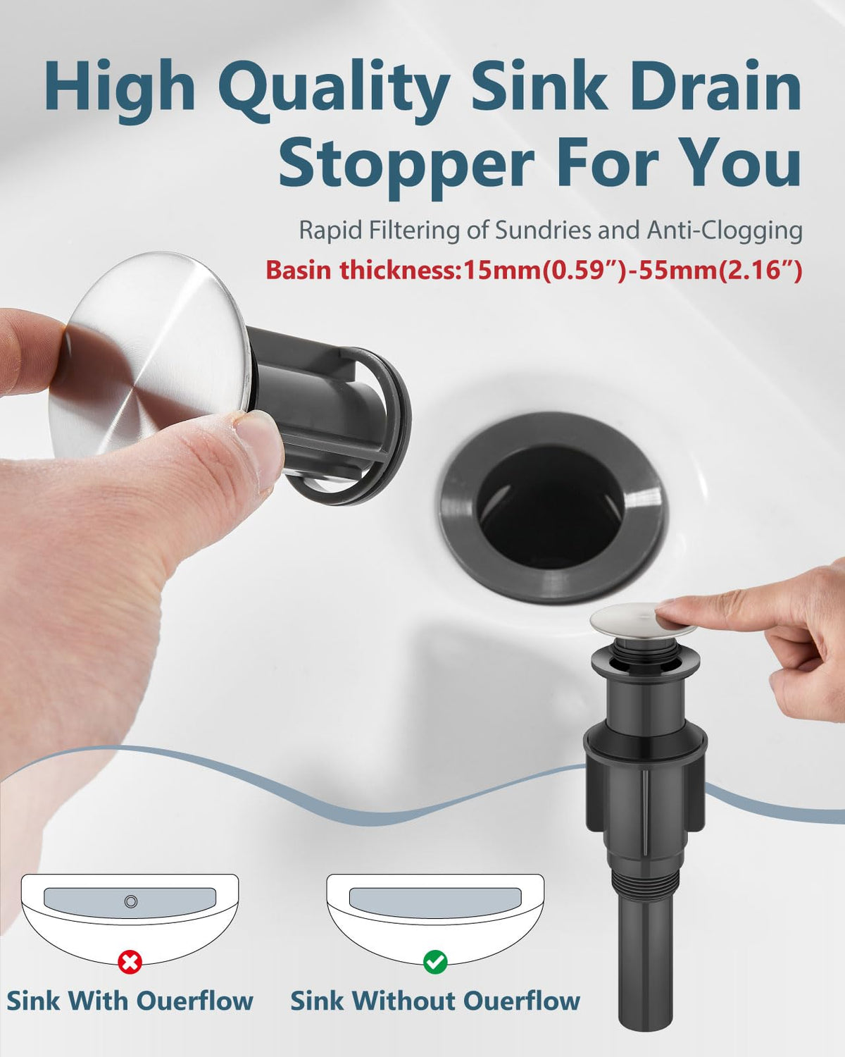 Aolemi pop-up drain provides clean, integrated drainage solution