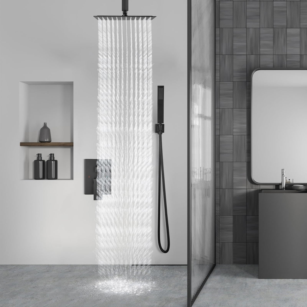Aolemi rain-style flow provides even coverage across the body