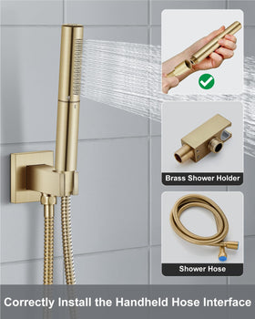 Aolemi shower arm wand supports flexible positioning for comfortable showers.