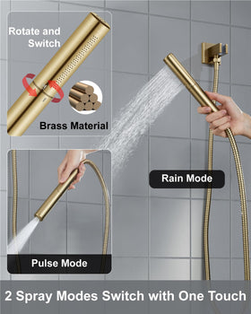 Aolemi solid brass rough-in valve ensures durable performance and easy installation.
