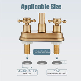 Aolemi 360-degree swivel spout reaches every area of the sink.