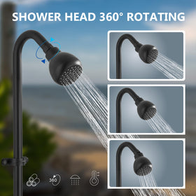 Aolemi two-handle setup enables accurate outdoor temperature adjustment.