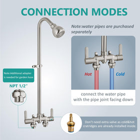 Aolemi upgraded ceramic cartridge ensures smooth operation and reduced leaks.