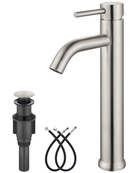 Aolemi vessel sink faucet tall 12in height for easy vessel installation