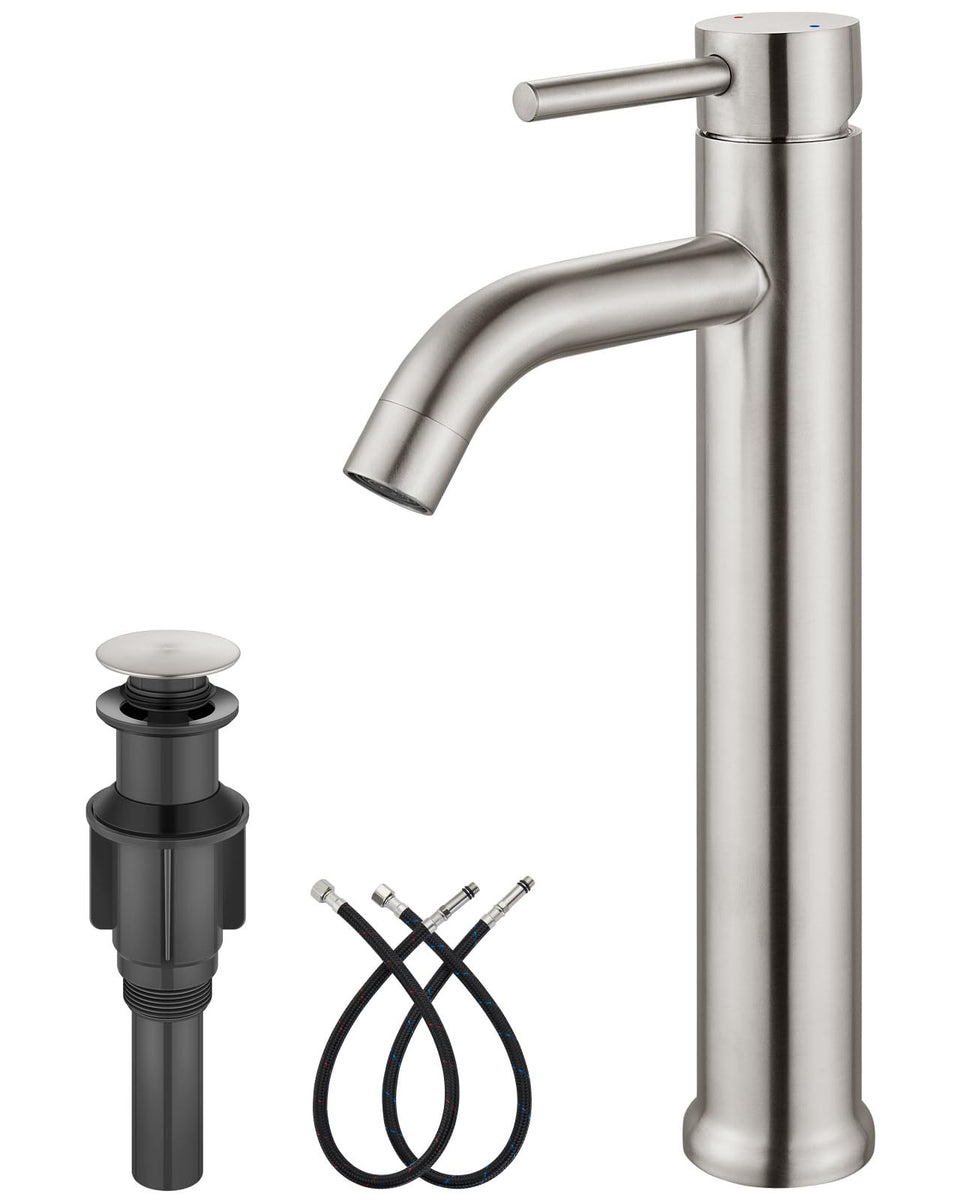 Aolemi vessel sink faucet tall 12in height for easy vessel installation