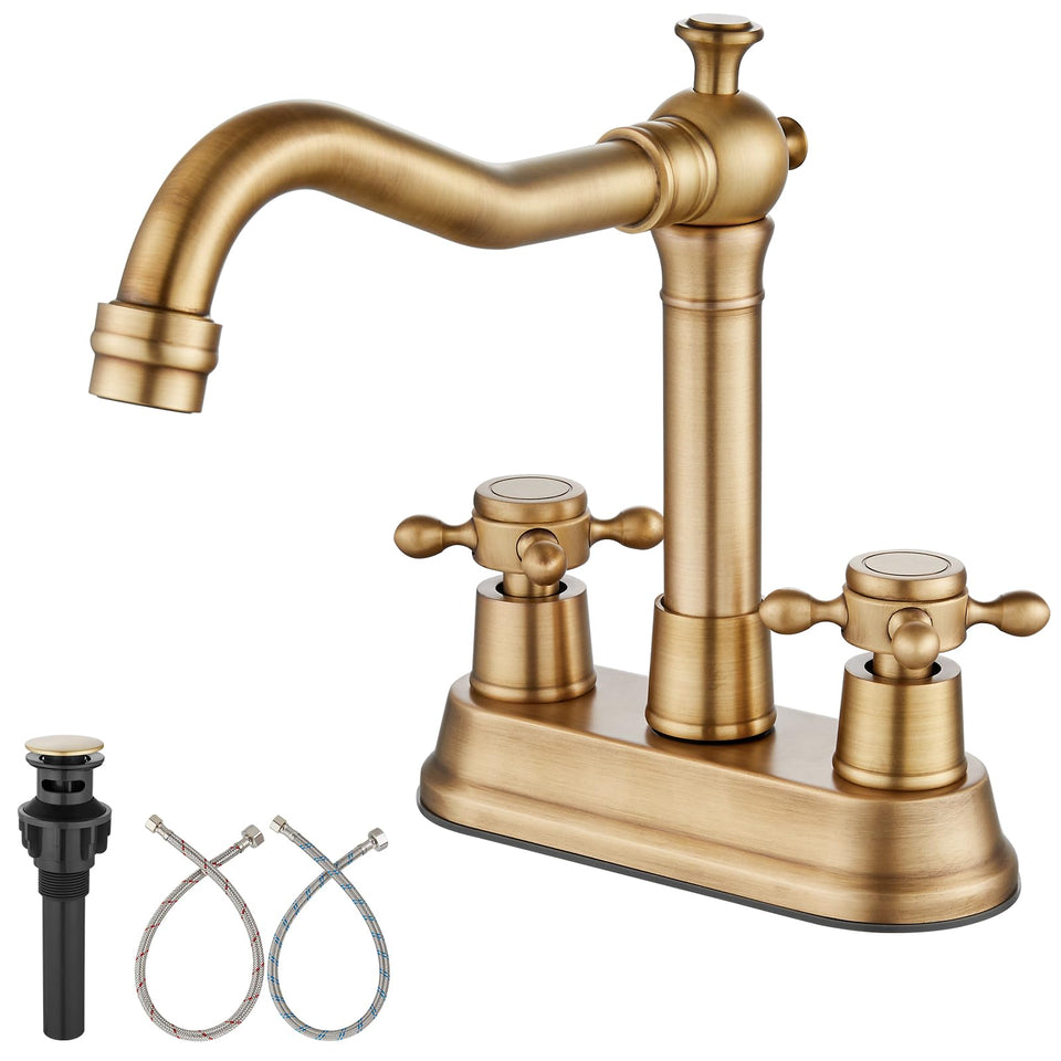 Aolemi vintage 4-inch centerset spout for versatile reach and easy cleaning.