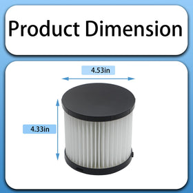 Aolleteau HEPA filter fits HART HPWD01B for versatile compatibility