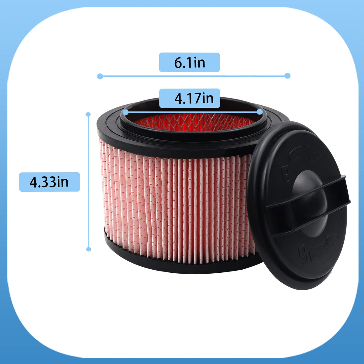 Aolleteau VF410P filter compatible with Vacmaster for strong suction.