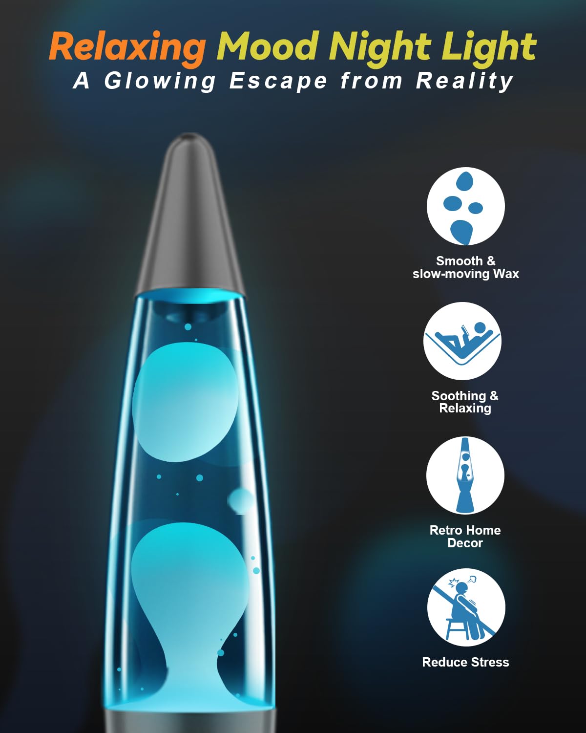 AONESY 17-color LED base remote display shifts mood from focus to relaxation.