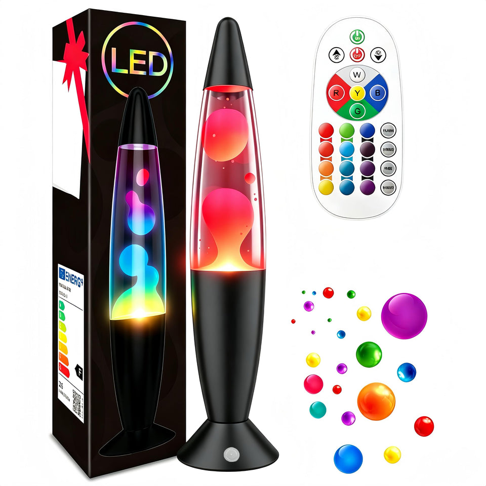 AONESY remote-control liquid-motion lamp with flowing wax for calm evenings.