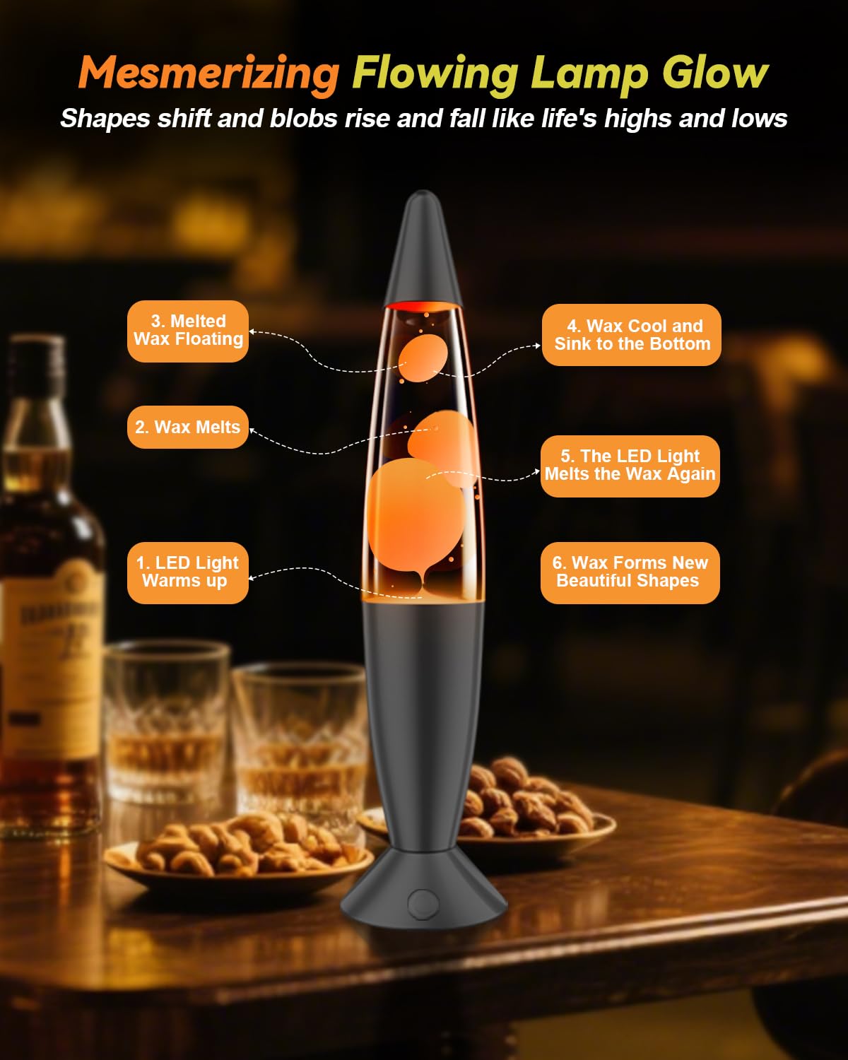 AONESY sleek desk lamp suitable for living rooms and home offices.