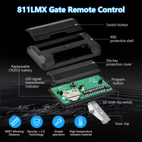 850LM receiver paired with 811LMX for seamless LiftMaster integration