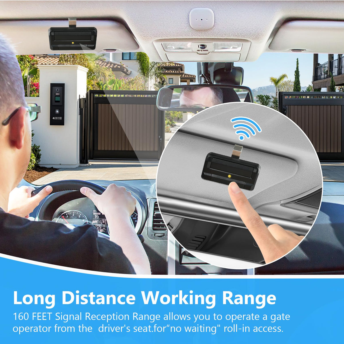 Commercial gate application with multiple access points using 811LMX