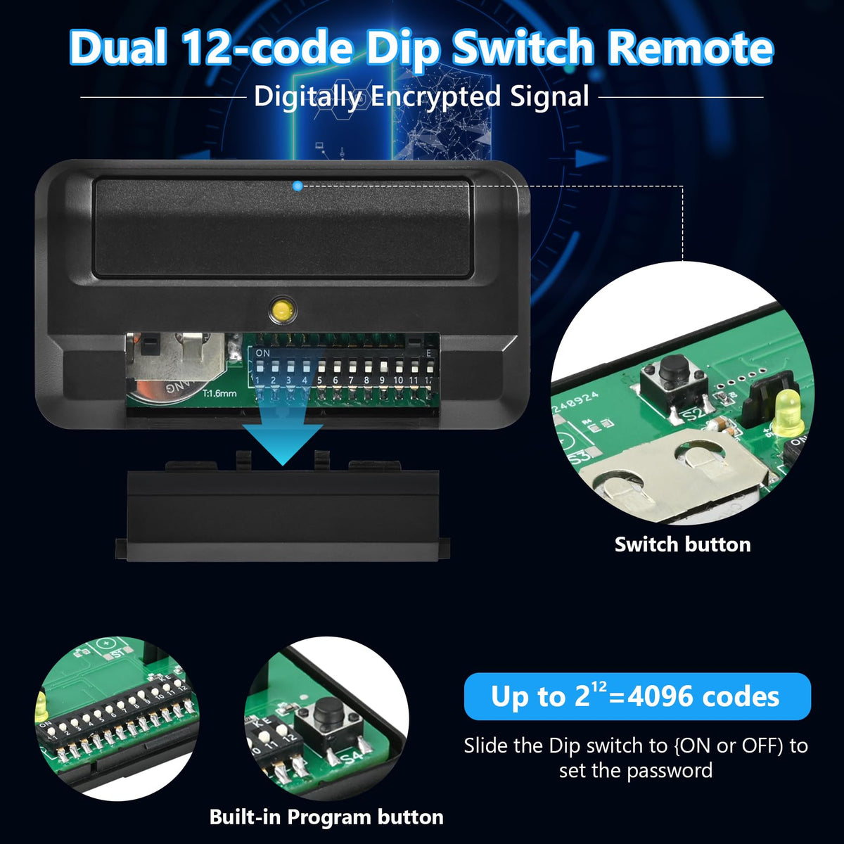 Included programming guide for quick setup with the 811LMX remote