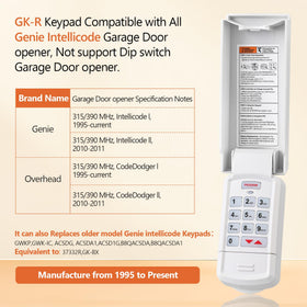 Aooashet Genie keypad buttons close-up highlights tactile controls for quick access