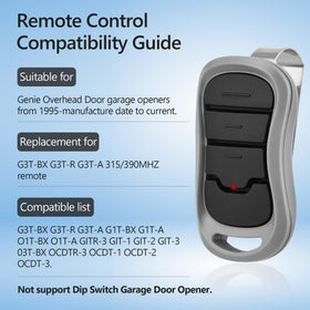 Aooashet Genie remote 2-pack demonstrates easy pairing with multiple openers